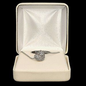 Pave Heart Swarovski Pendant necklace